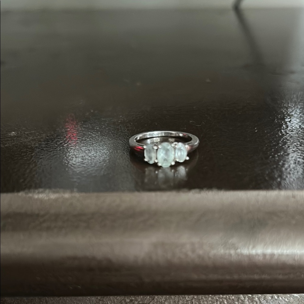 Elegant Silver Ring with Gemstones